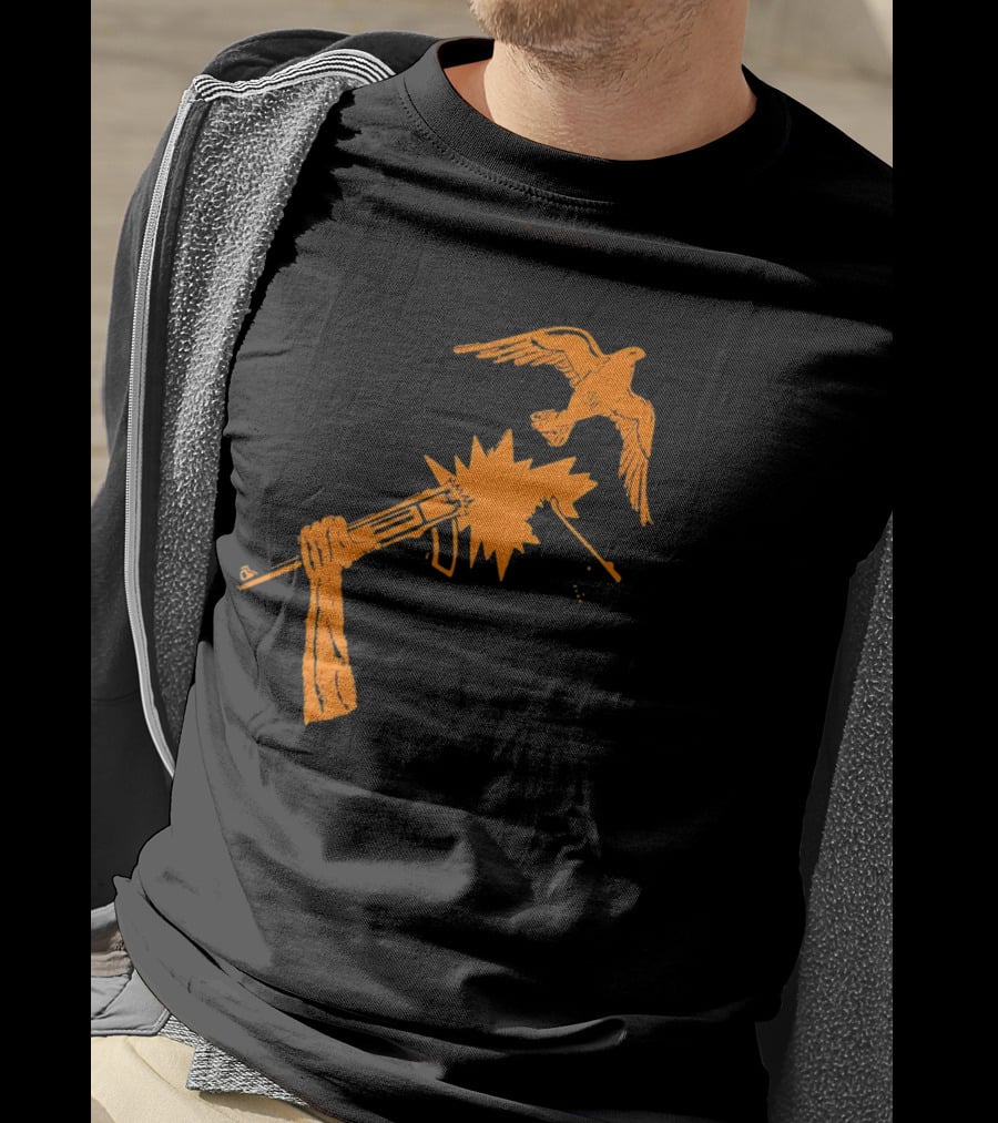 Anti War Gun And Dove Explosive Encounter T-Shirt