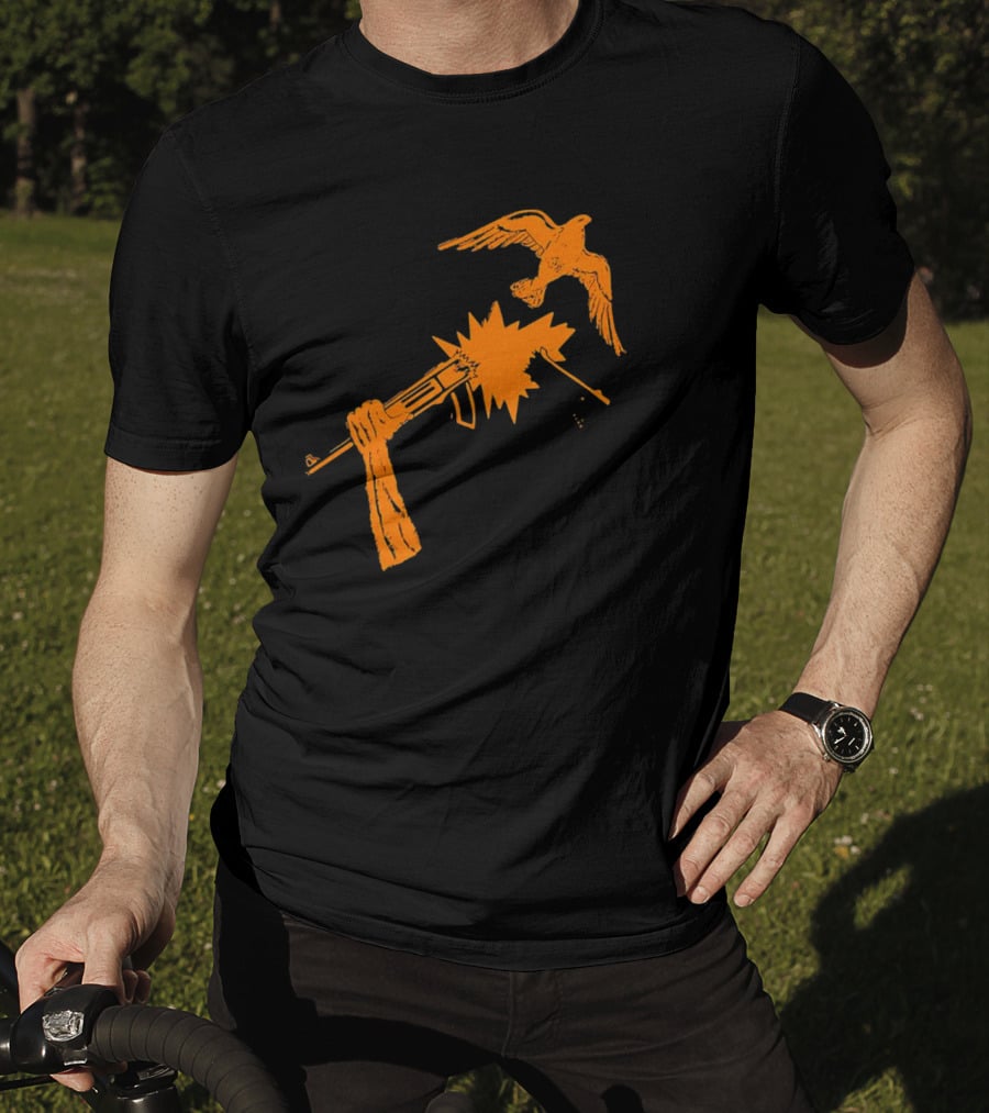 Anti War Gun And Dove Explosive Encounter T-Shirt