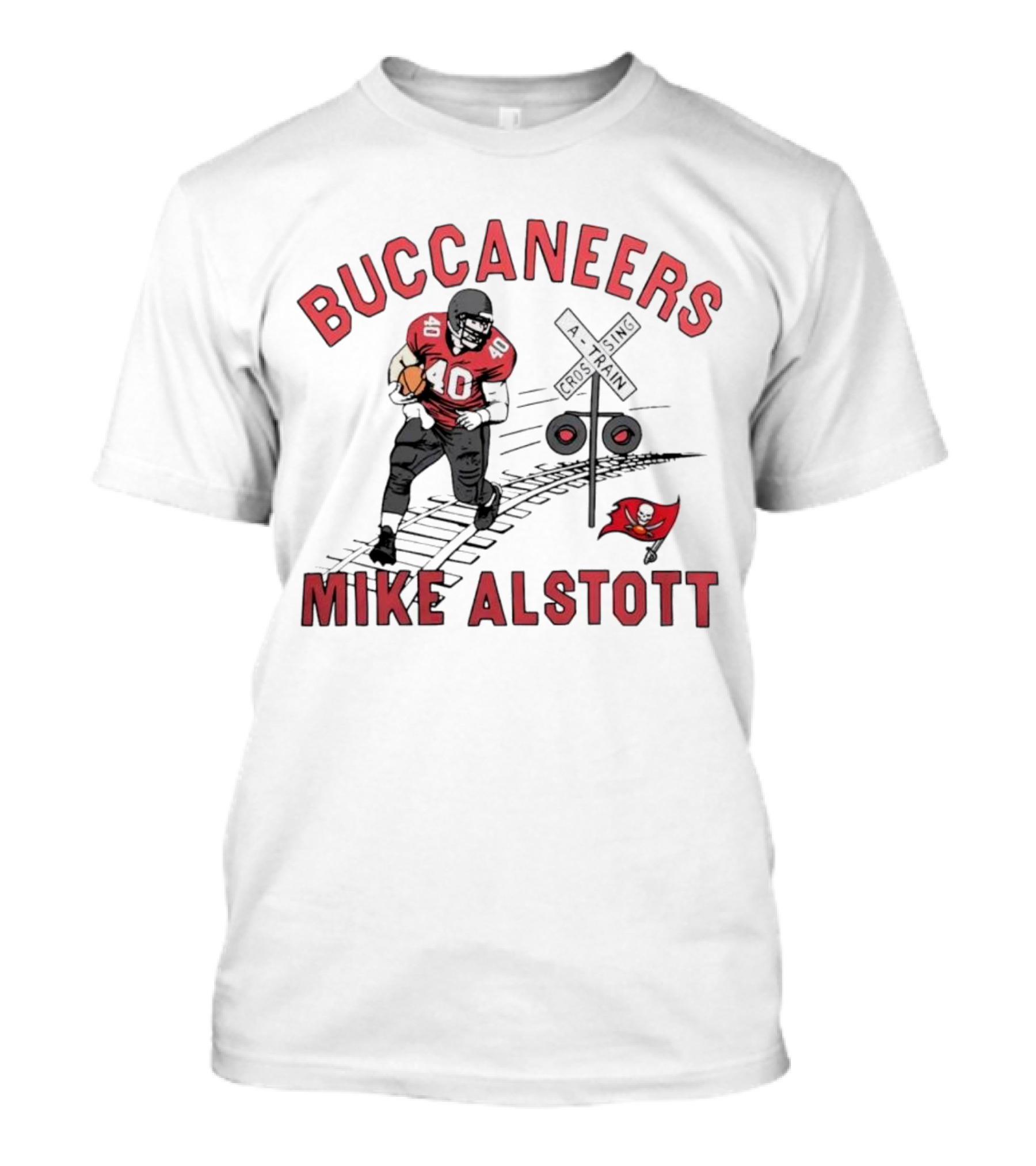 Buccaneers Mike Alstott A-Train Crossing T-Shirt