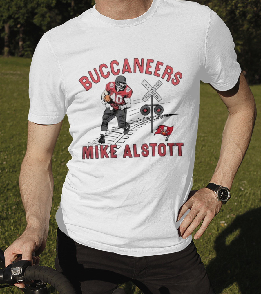Buccaneers Mike Alstott A-Train Crossing T-Shirt