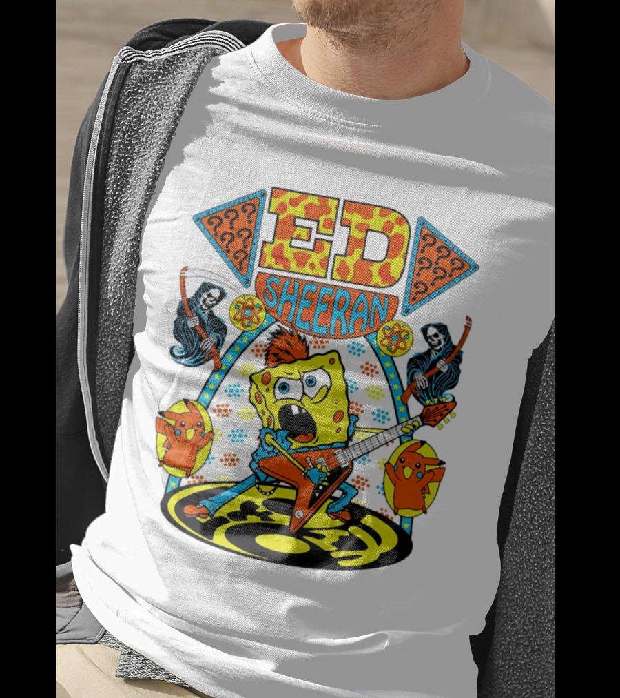 Ed Sheeran Spongebob Rock Band Fusion T-Shirt