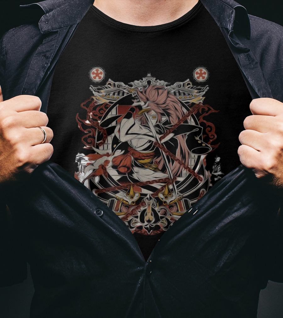 Guilty Gear Baiken Samurai Warrior Character Fantasy T-Shirt