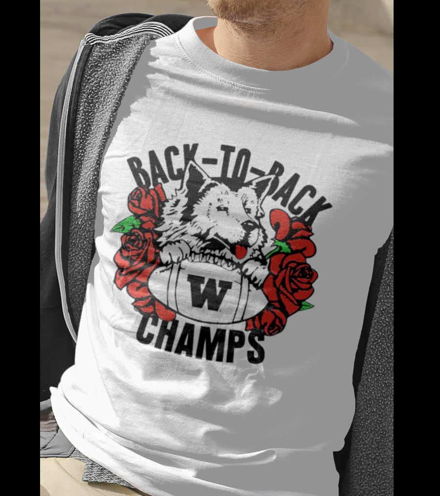 Back To Back Champs Washington Huskies 91 W 92 T-Shirt