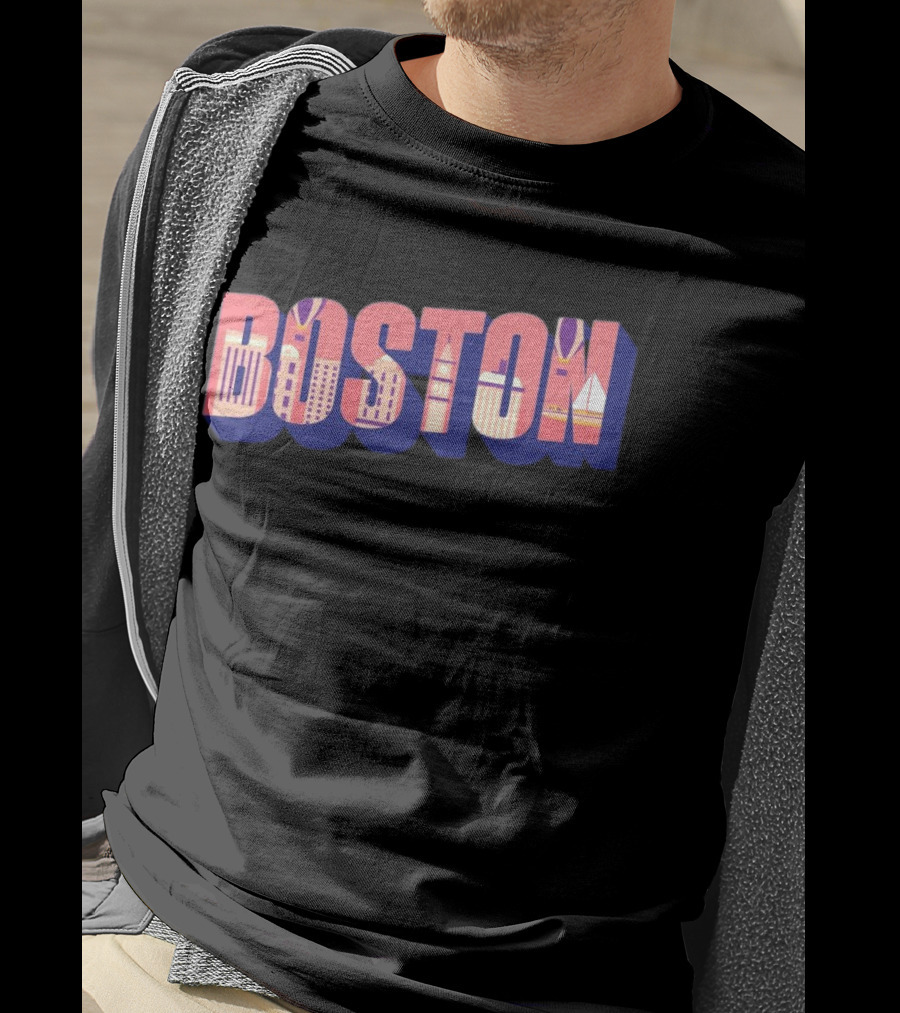 Boston City Landmarks Boston T-Shirt