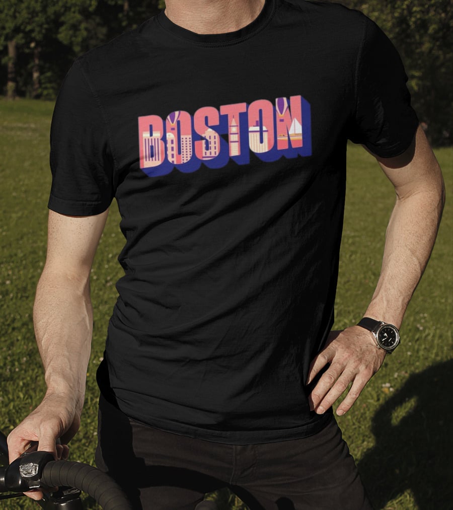 Boston City Landmarks Boston T-Shirt