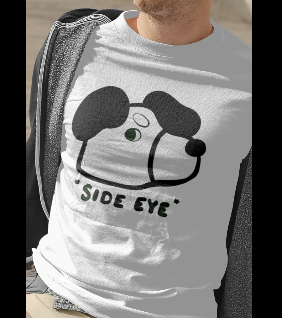 Side Eye Dog Face T-Shirt