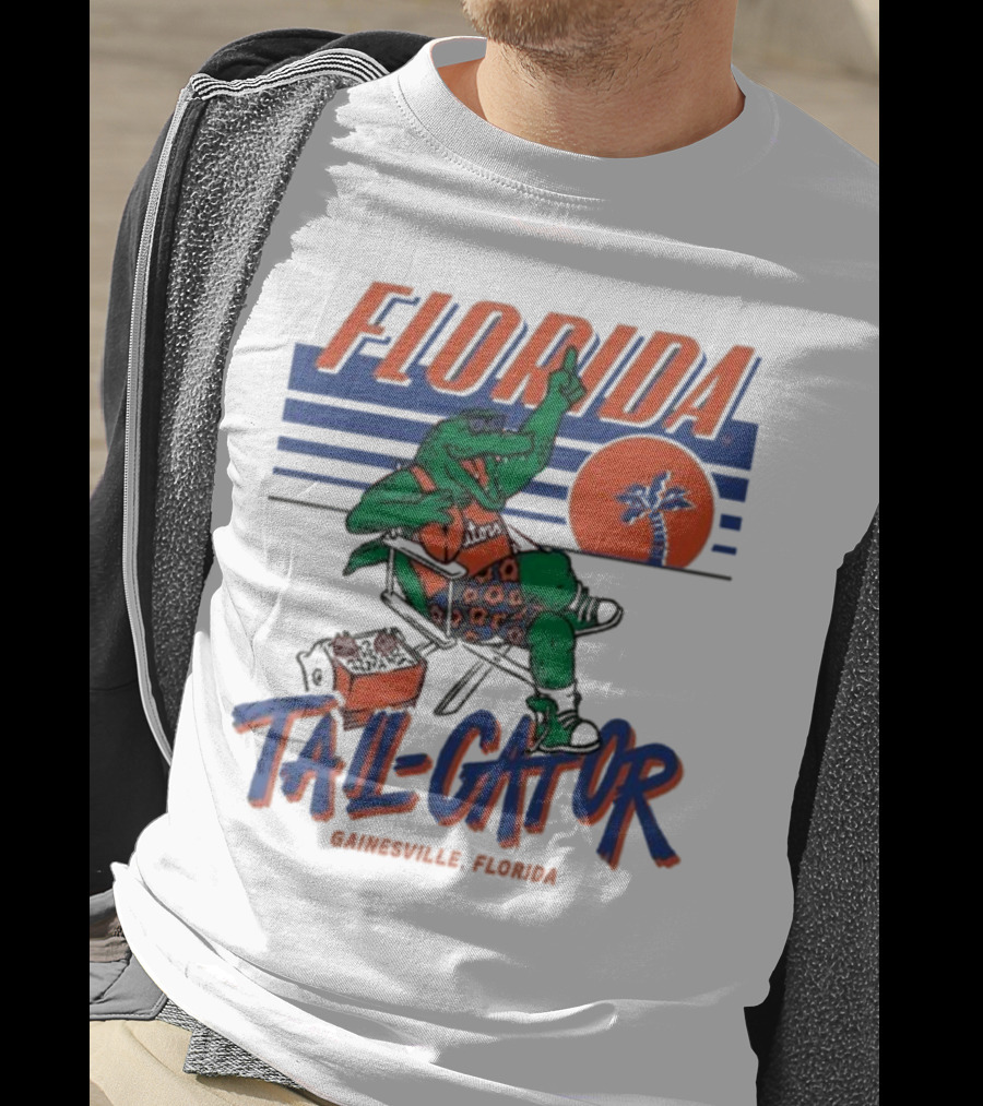 Florida Tail-Gator 1987 Gainesville Retro Style Palm Tree Gator T-Shirt