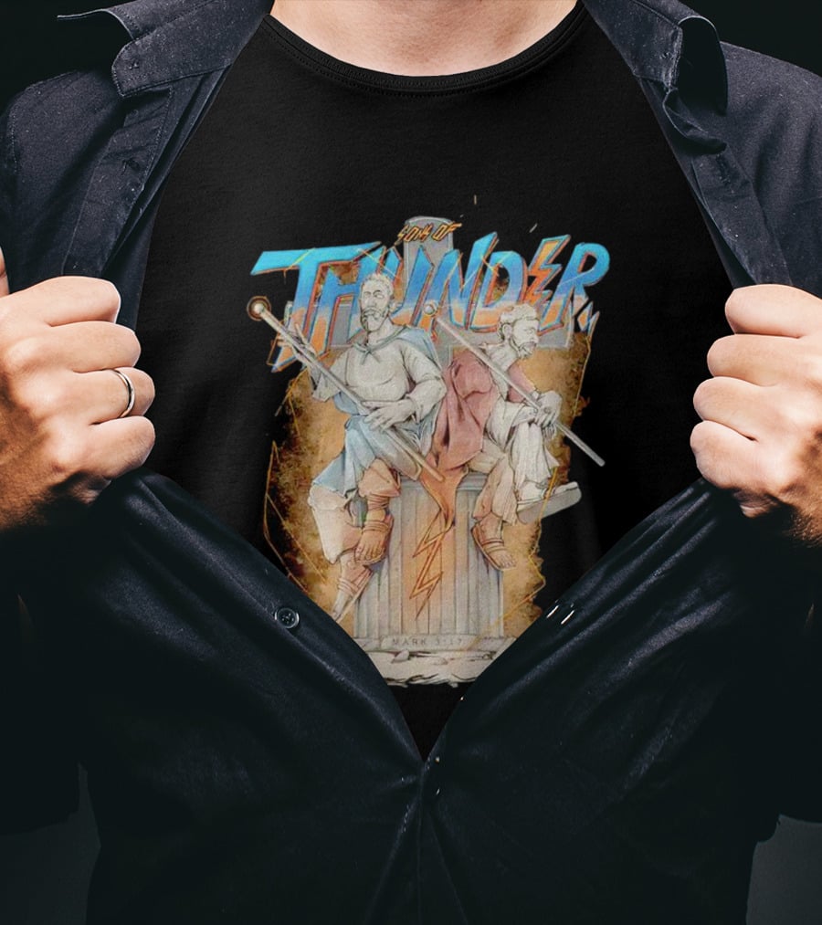 Sons Of Thunder Mark 3:17 Lightning And Warriors T-Shirt