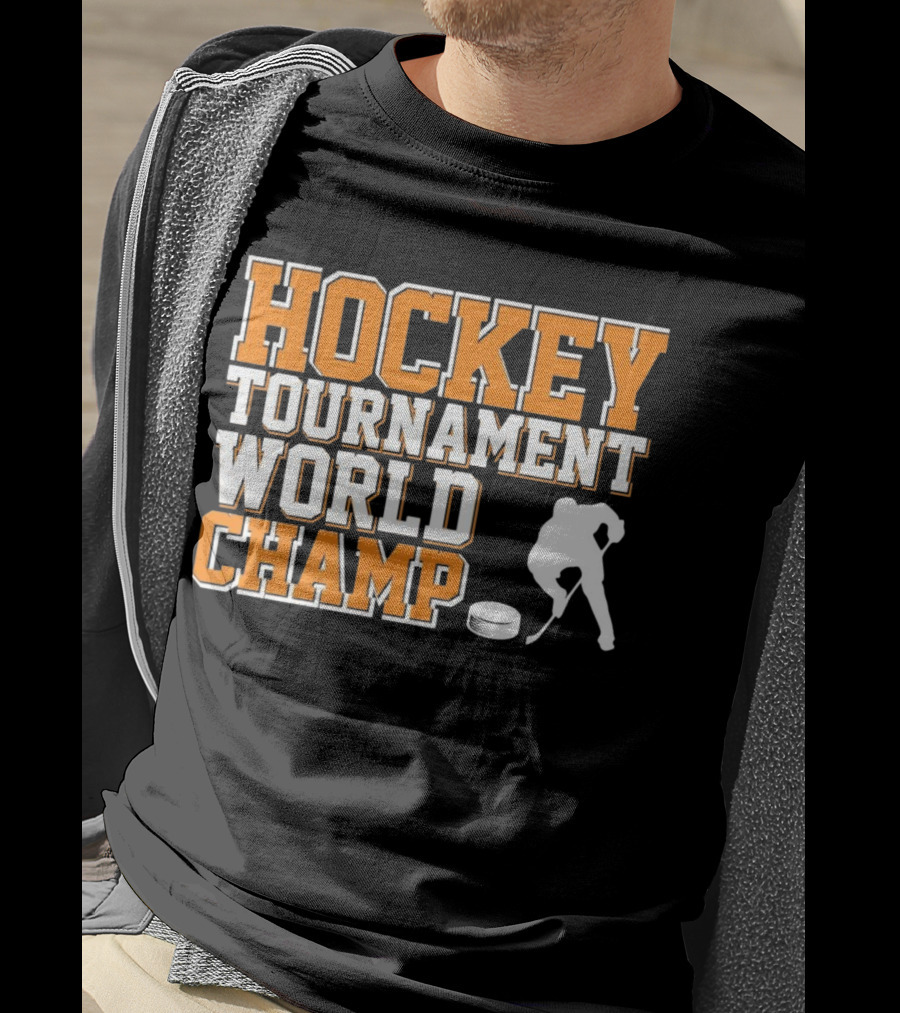 Hockey Tournament World Champ Sunset T-Shirt