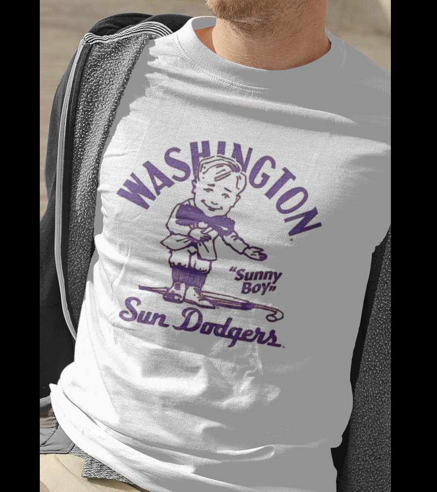 Washington Huskies Sunny Boy Sun Dodgers T-Shirt