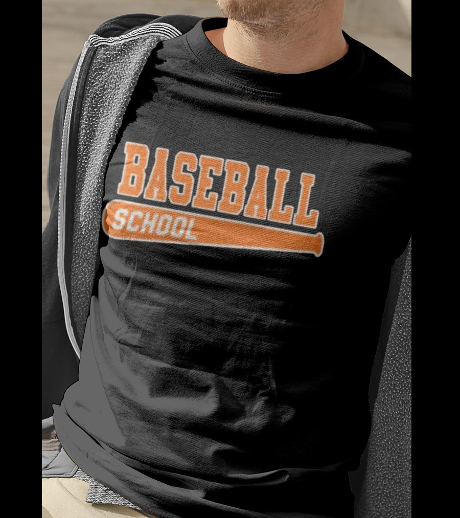 Baseball School Bat O's T-Shirt