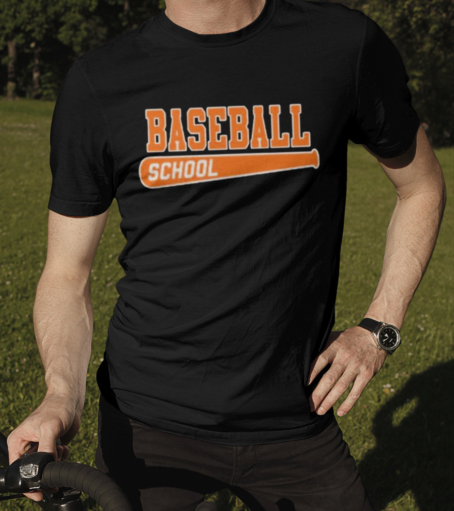 Baseball School Bat O's T-Shirt
