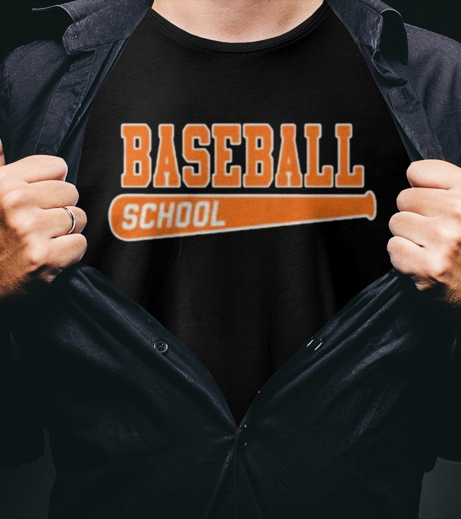 Baseball School Bat O's T-Shirt