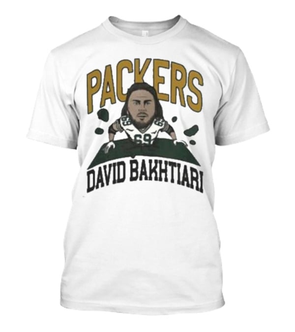 Packers David Bakhtiari Caricature T-Shirt
