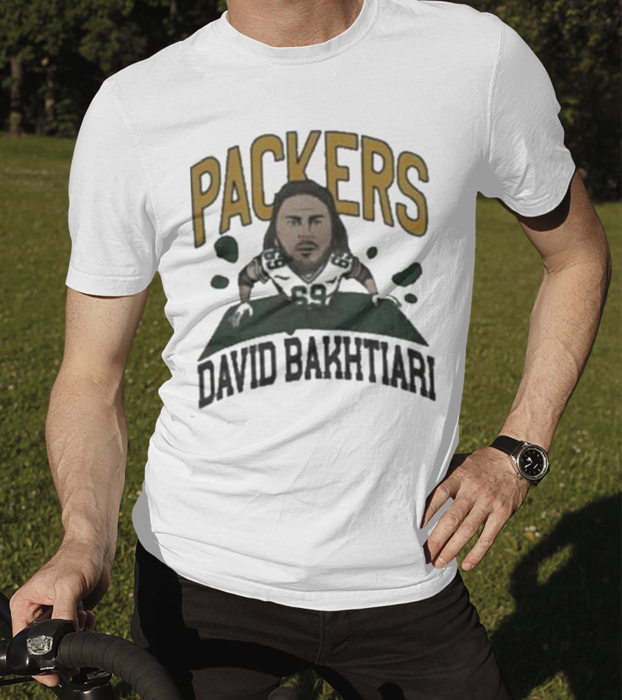 Packers David Bakhtiari Caricature T-Shirt