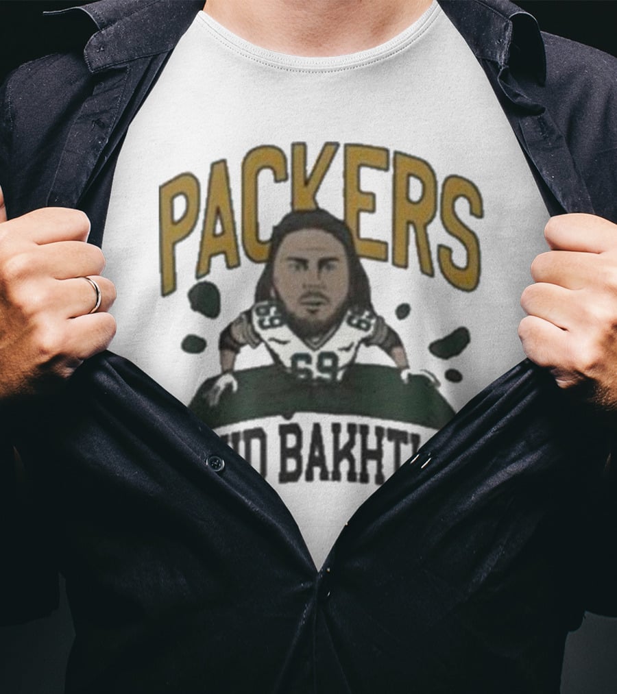 Packers David Bakhtiari Caricature T-Shirt
