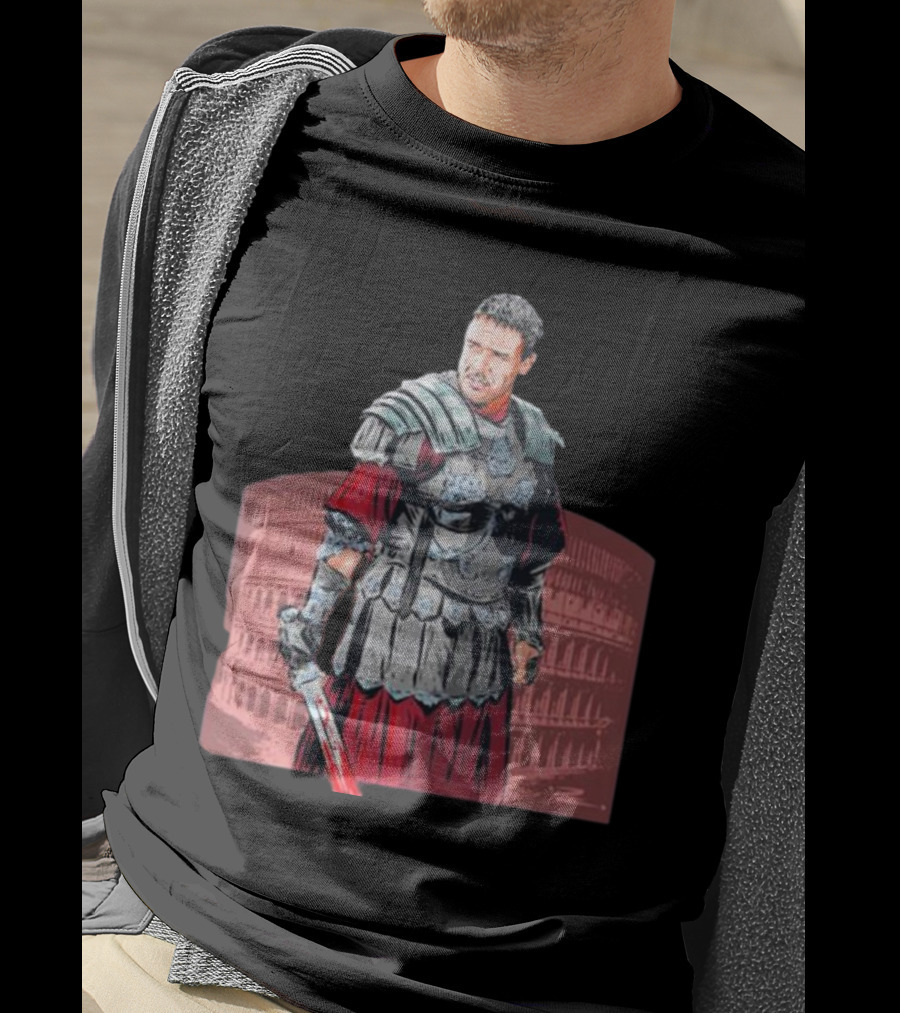 Russell Crowe Gladiator Paul Cemmick Colosseum T-Shirt