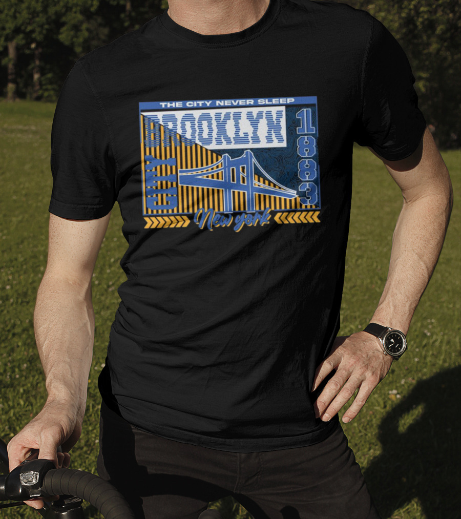 The City Never Sleep Brooklyn New York 1883 Bridge T-Shirt