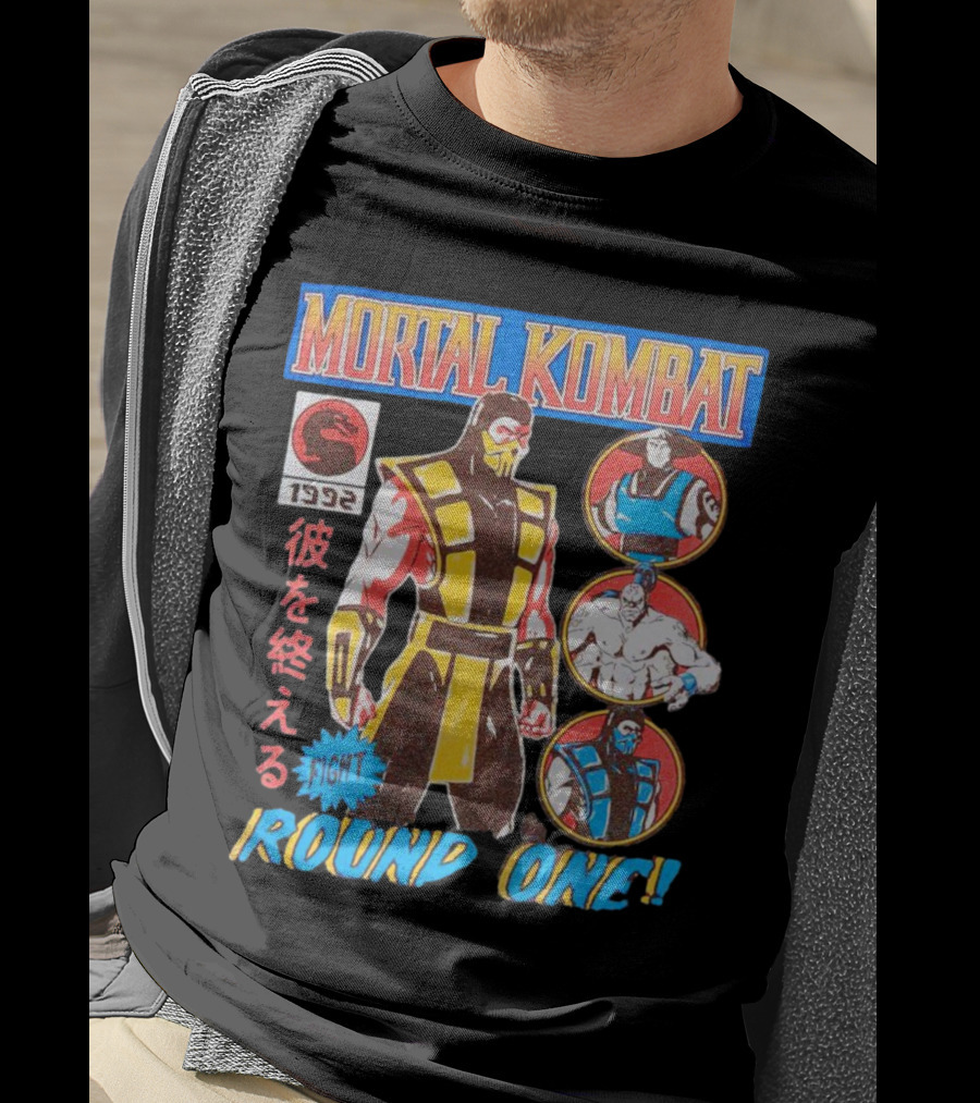 Mortal Kombat 1992 Fight Round One T-Shirt