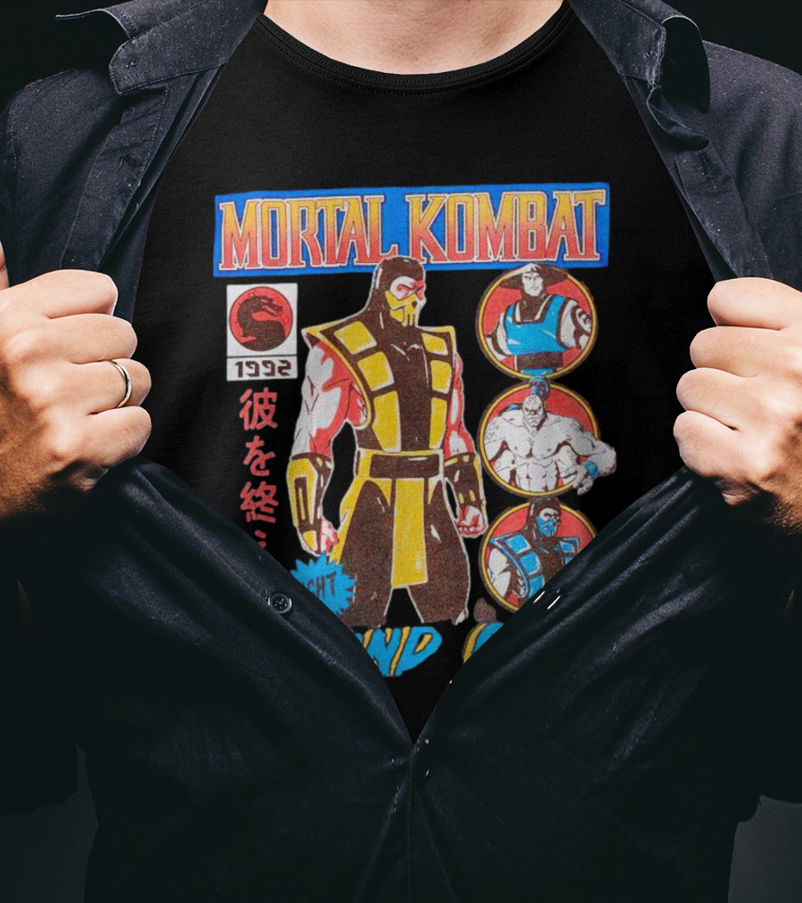 Mortal Kombat 1992 Fight Round One T-Shirt