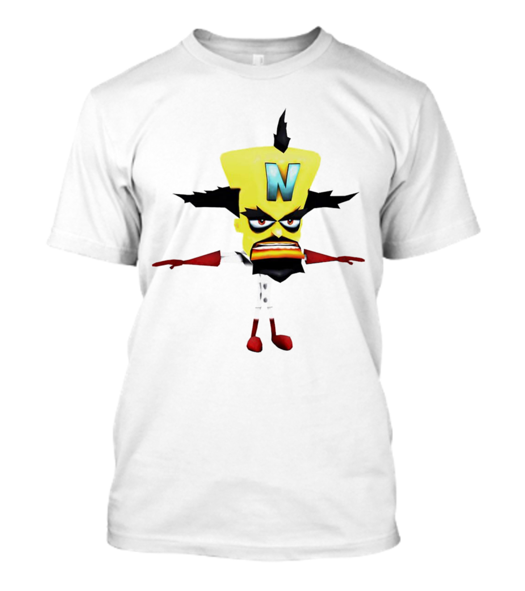 Doctor Neo Cortex Crash Bandicoot Character Villain Gaming T-Shirt