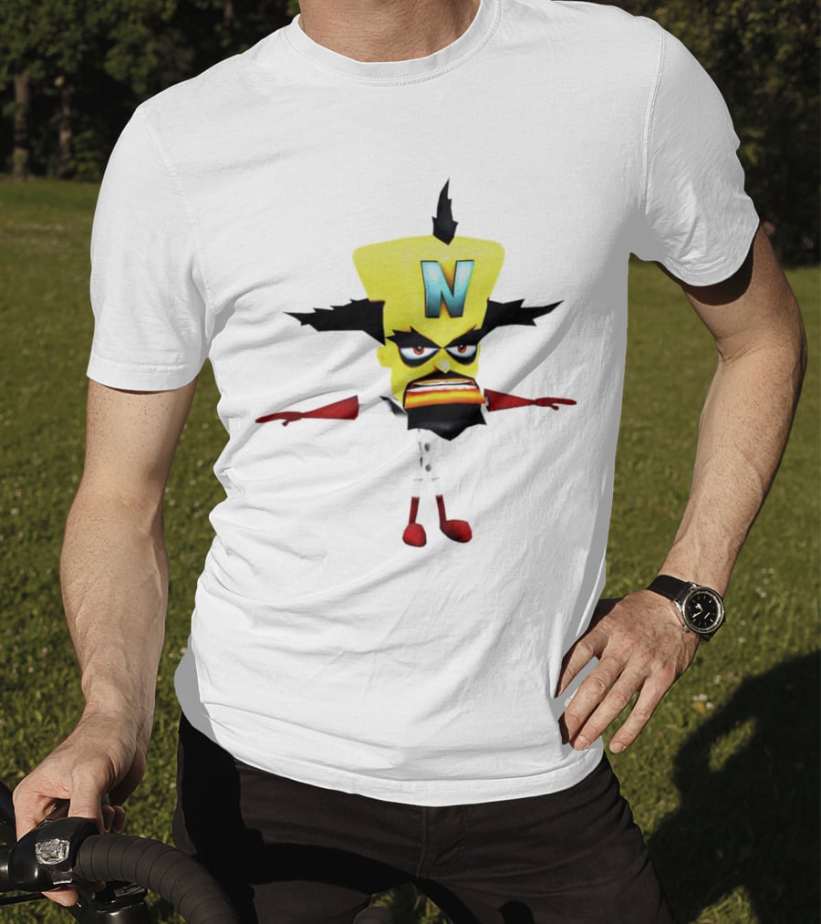 Doctor Neo Cortex Crash Bandicoot Character Villain Gaming T-Shirt