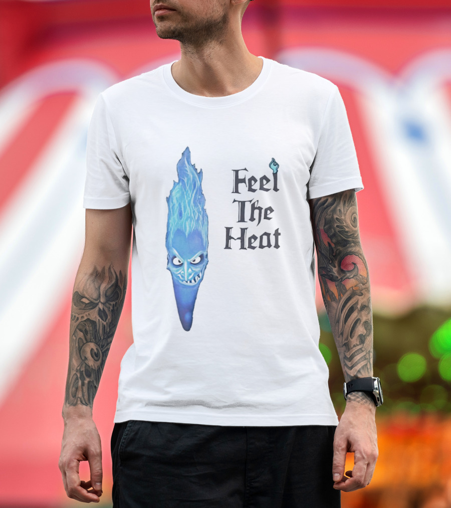 Hades Feel the Heat Blue Flame Head T-Shirt