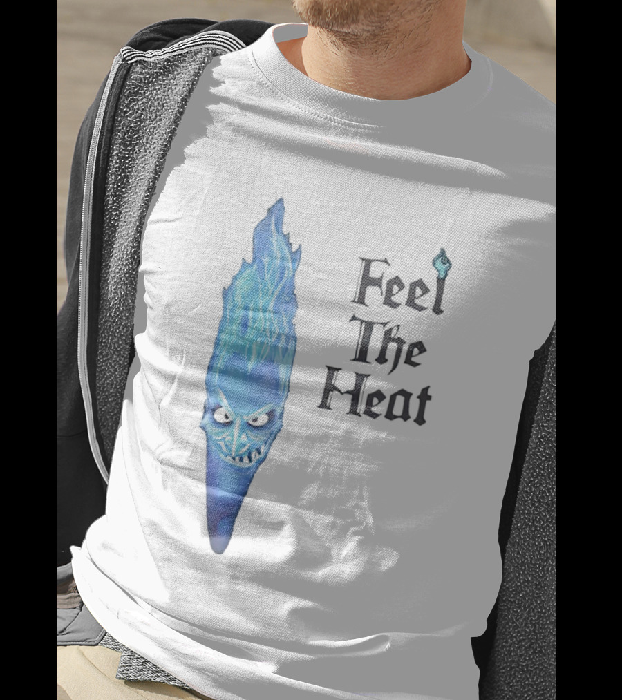 Hades Feel The Heat Blue Flame Head T-Shirt