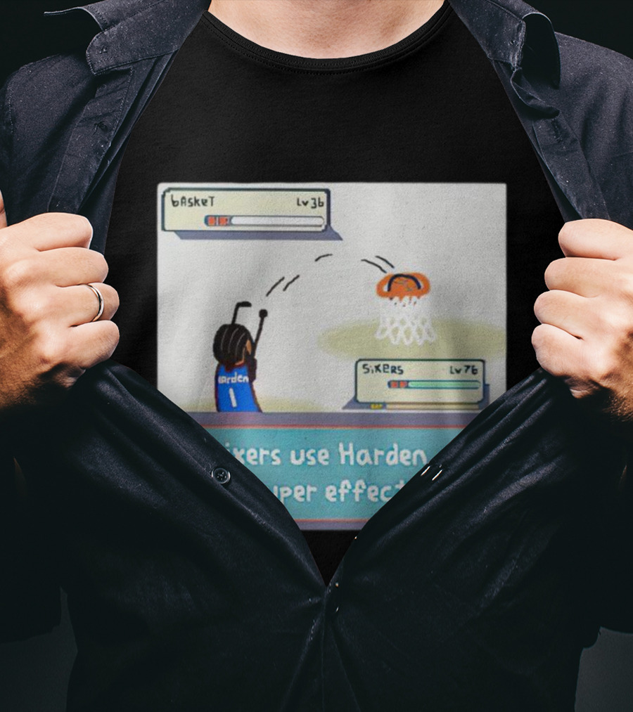 Sixers Use Harden It's Super Effective Basketball Reference T-Shirt