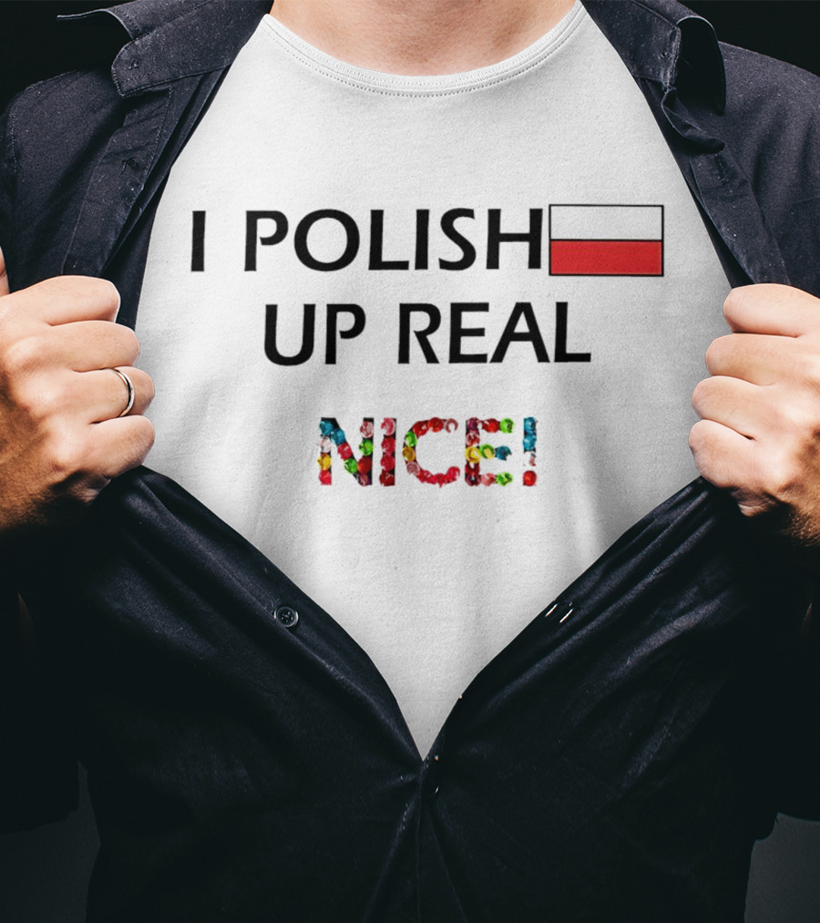 I Polish Up Real Nice Poland Flag T-Shirt