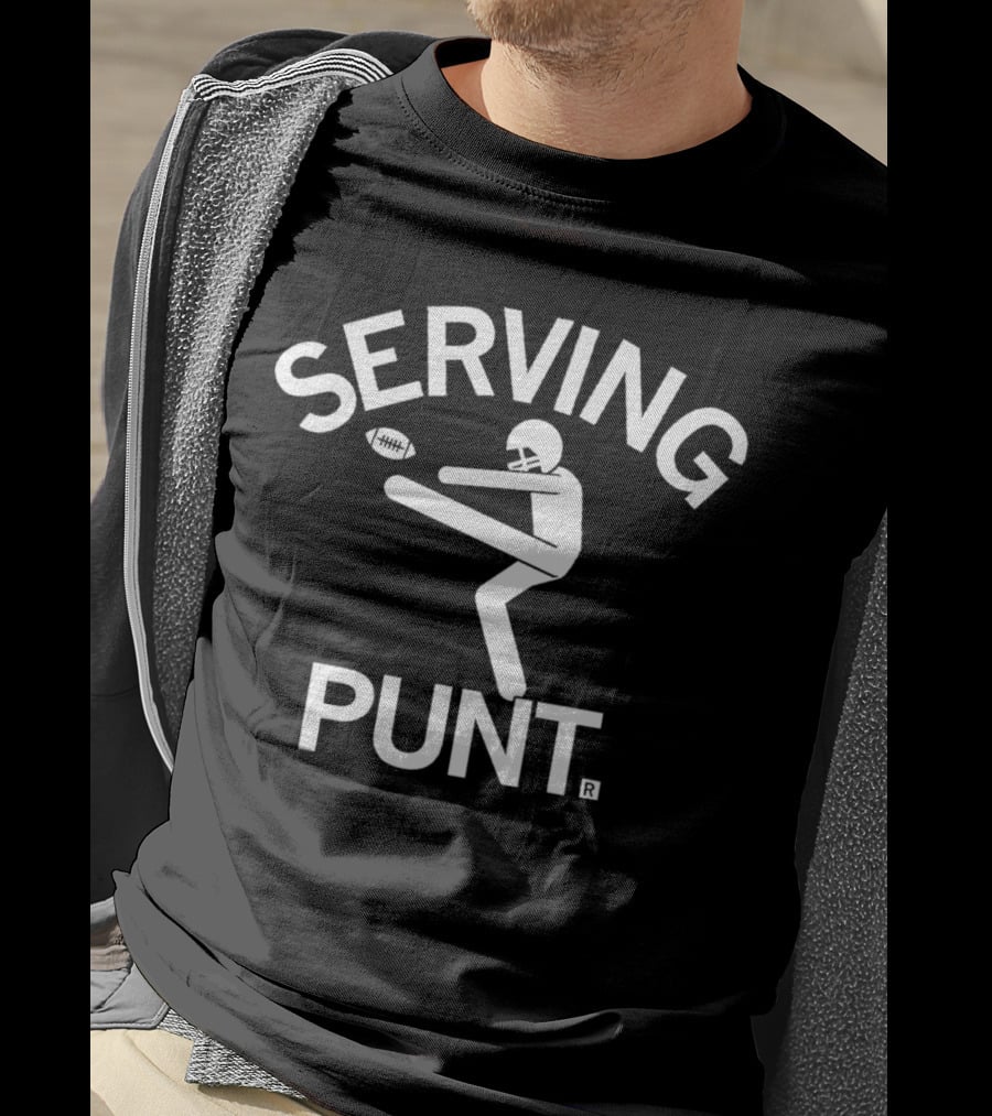 Serving Punt Football Kicker T-Shirt