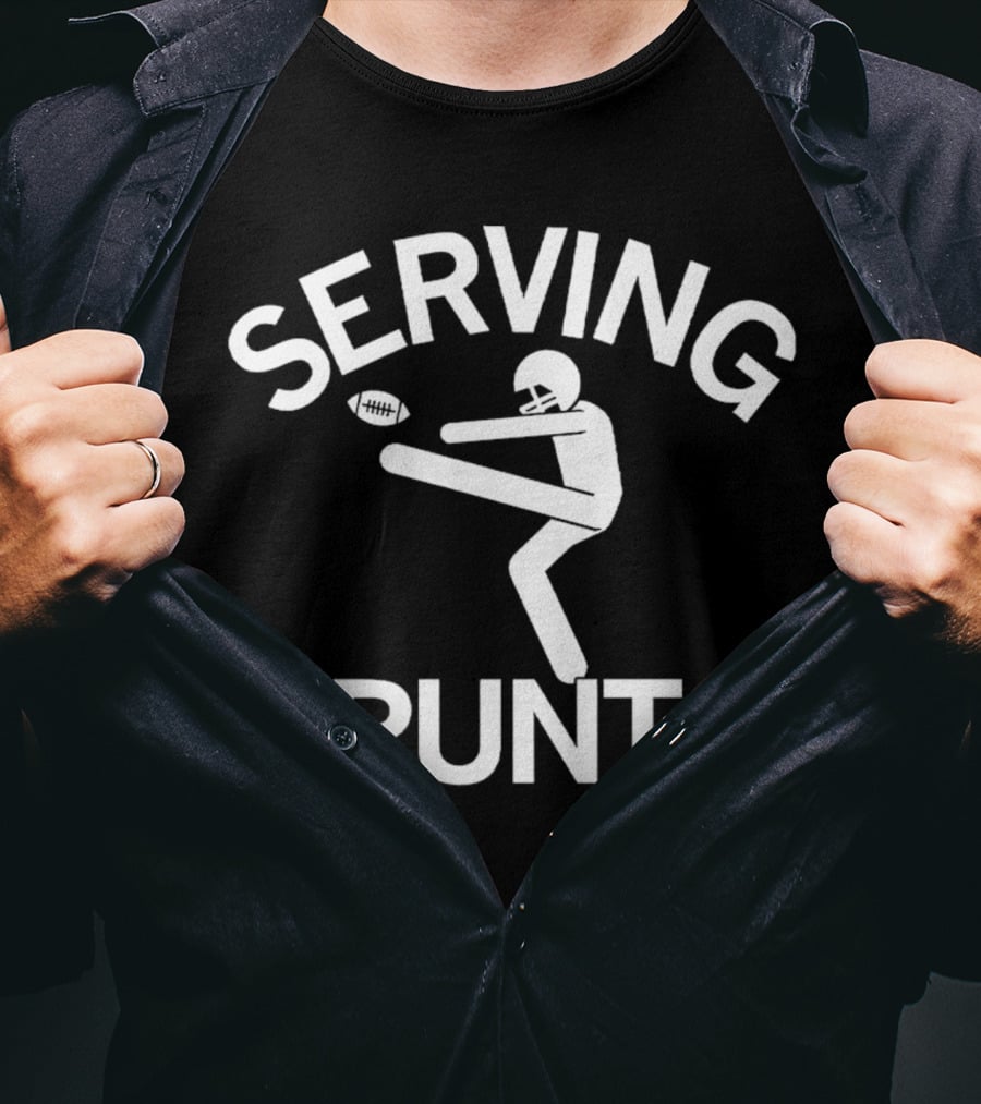 Serving Punt Football Kicker T-Shirt
