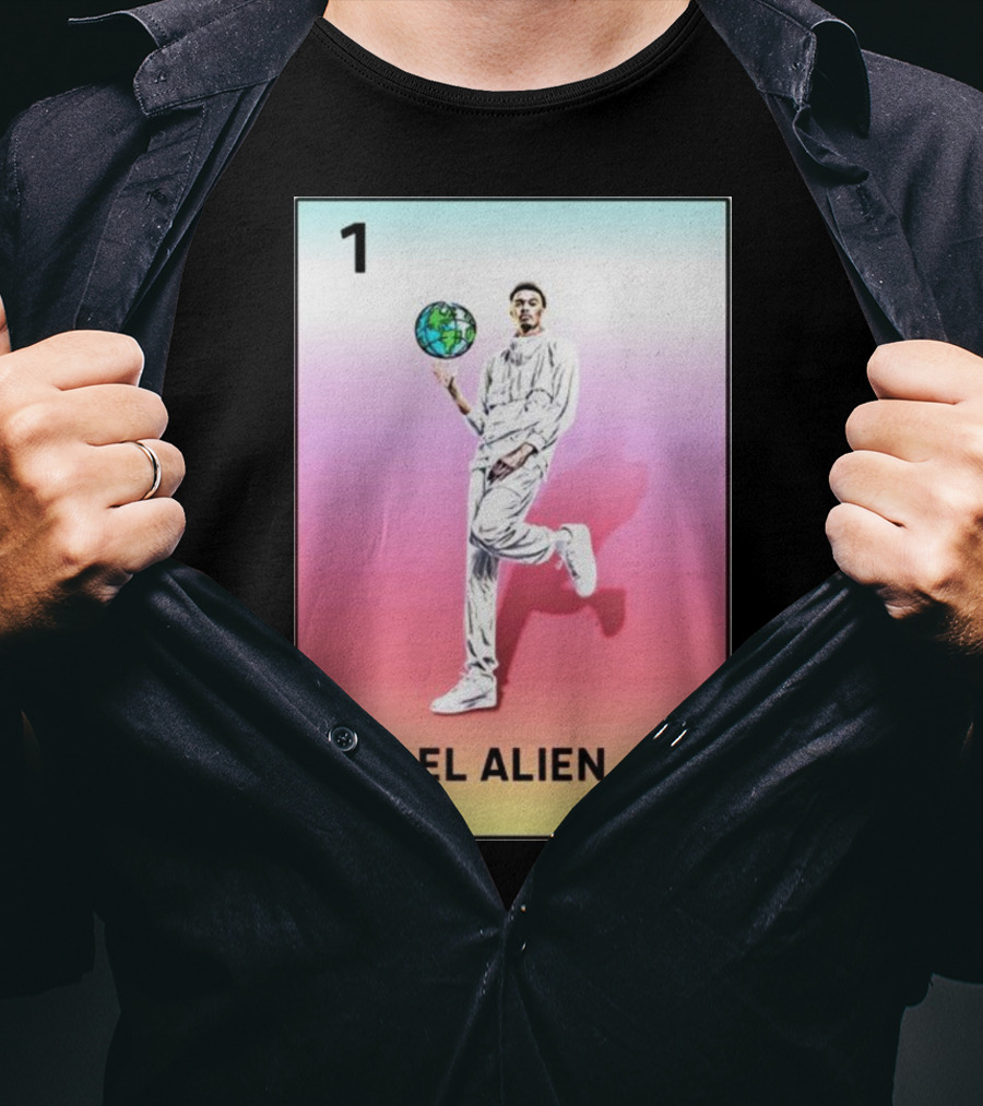 1 El Alien Basketball Earth Ball T-Shirt