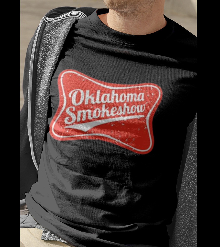 Oklahoma Smokeshow Retro Style Red T-Shirt