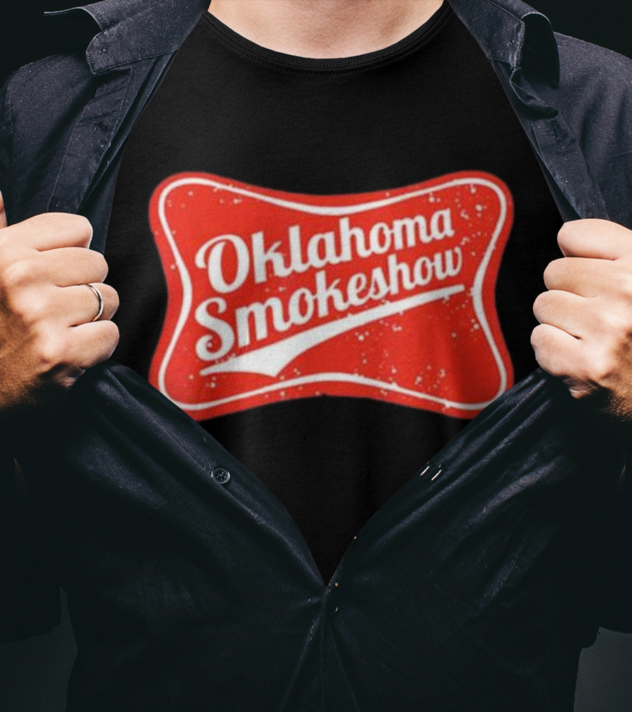 Oklahoma Smokeshow Retro Style Red T-Shirt