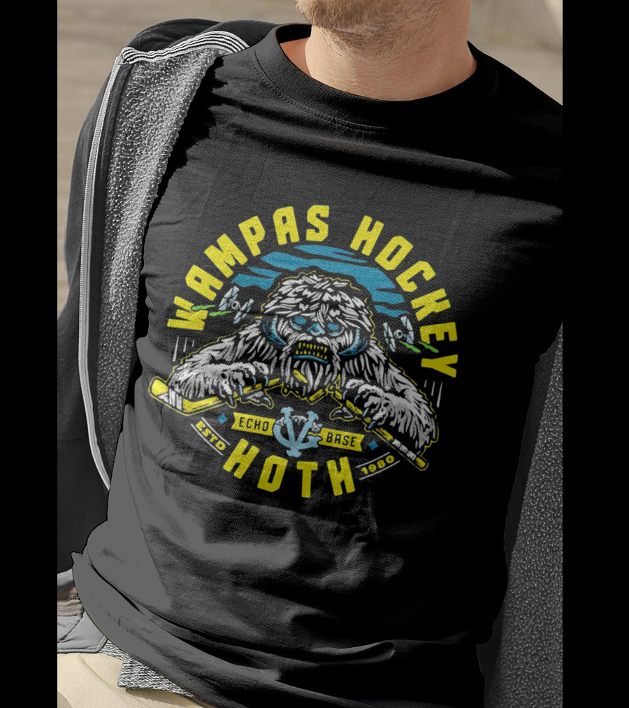 Wampas Hockey Hoth Echo Base Estd 1980 T-Shirt