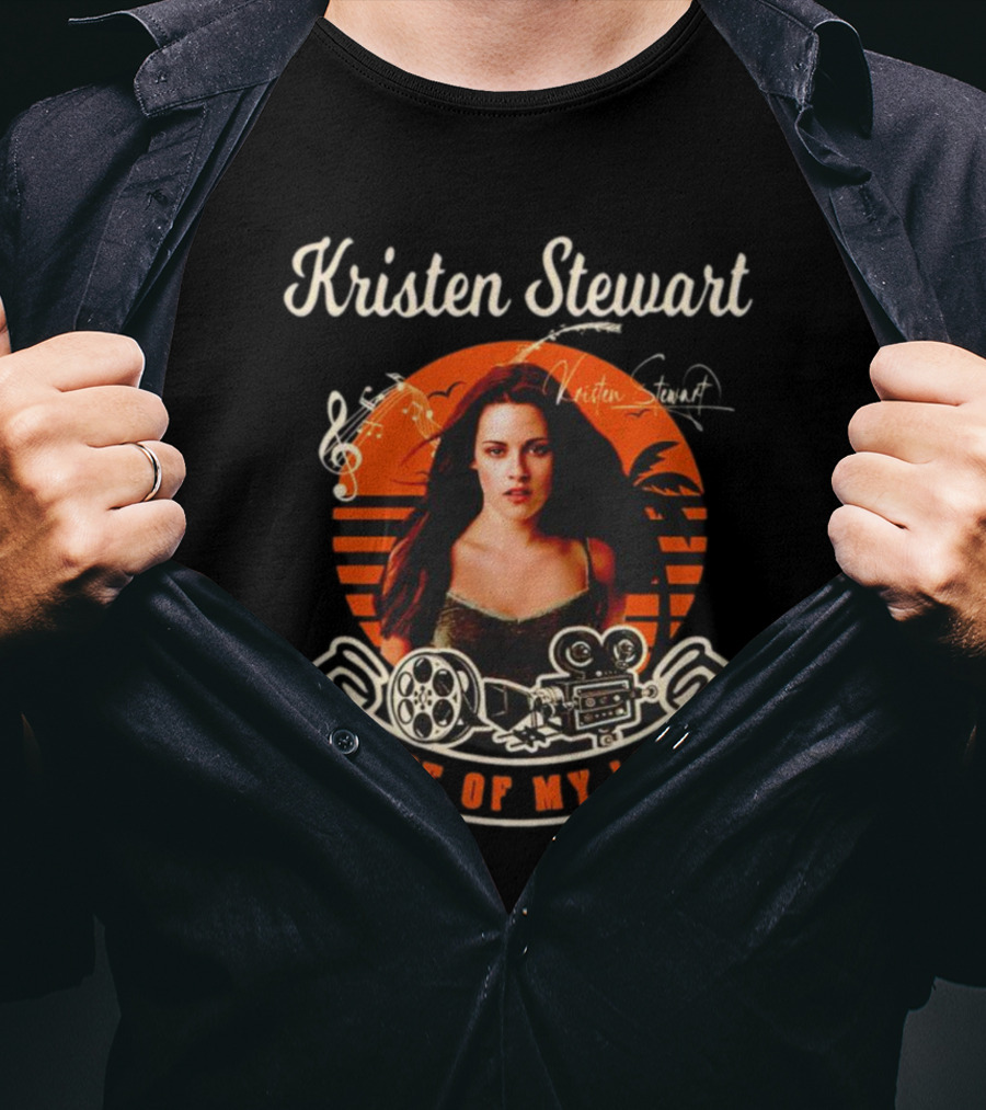 Kristen Stewart Love Of My Life Signature Film Music Palm Trees T-Shirt
