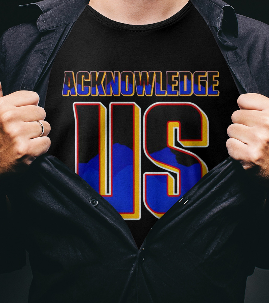 Acknowledge Us WWE Roman Reigns Inspired Text T-Shirt