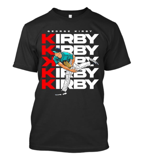 George Kirby Pitching Seattle Mariners K Strikeout T-Shirt