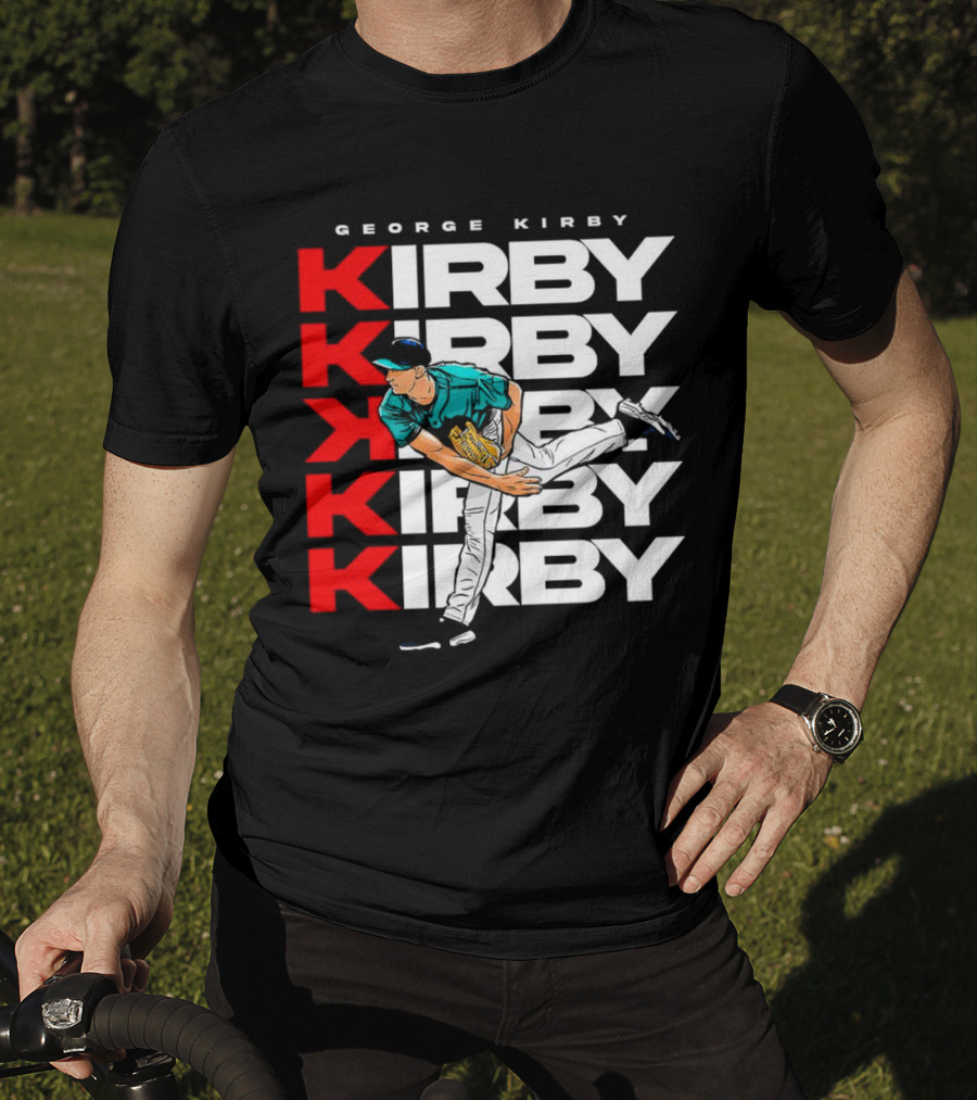 George Kirby Pitching Seattle Mariners K Strikeout T-Shirt
