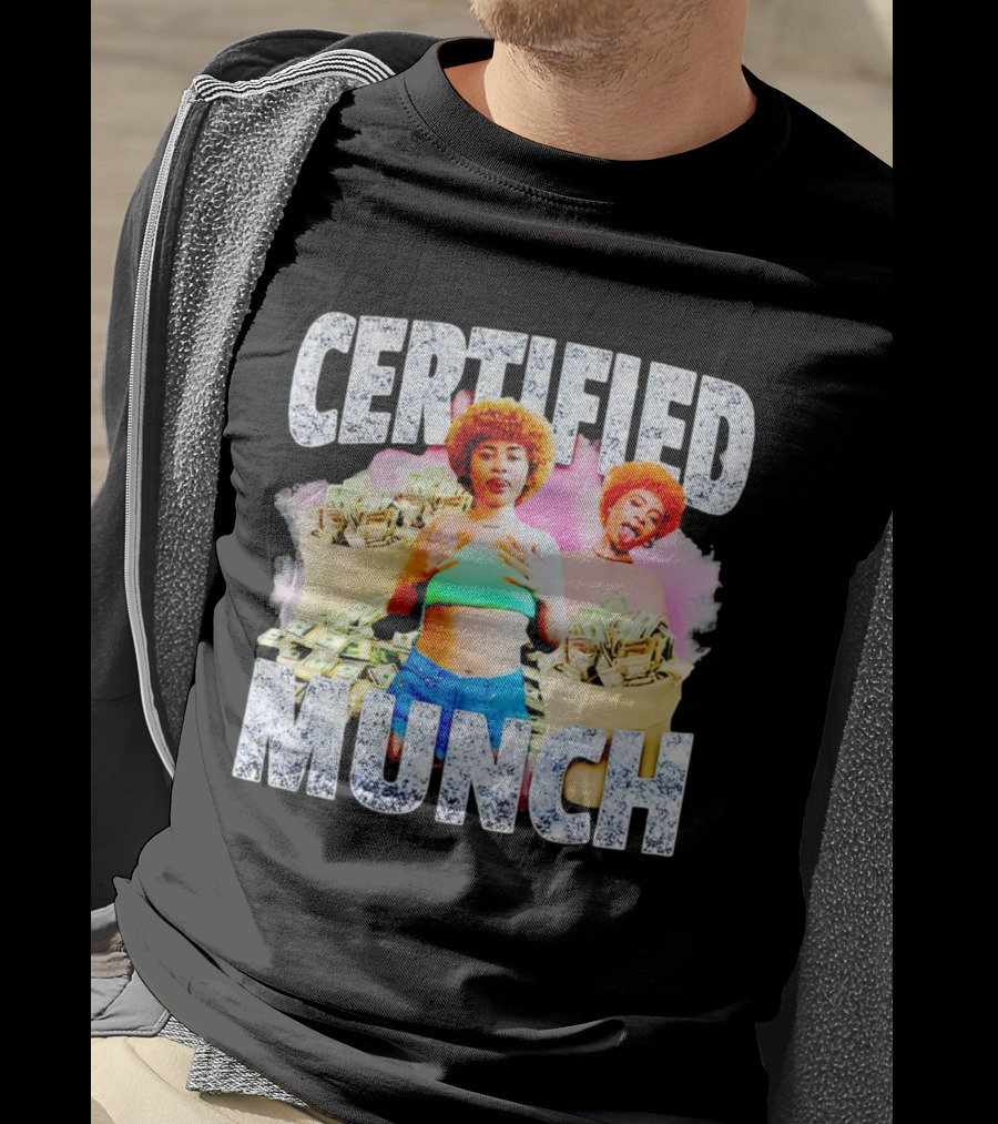 Certified Munch Ice Spice Colorful Money Stacks T-Shirt