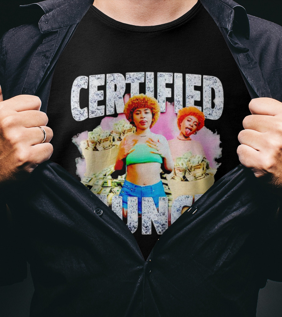 Certified Munch Ice Spice Colorful Money Stacks T-Shirt