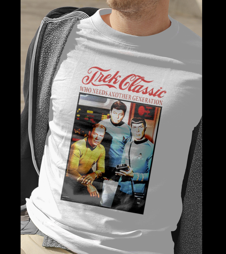 Star Trek Classic Who Needs Another Generation Vintage Crew Image T-Shirt