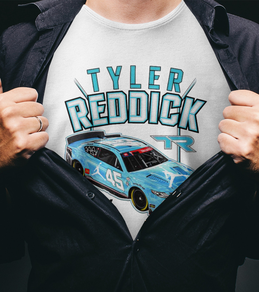Tyler Reddick 23XI Jumpman 45 Car T-Shirt