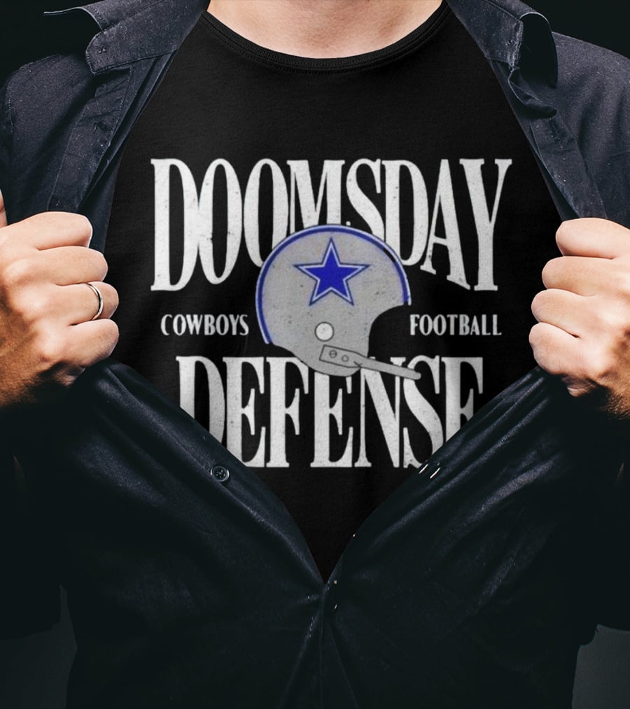 Doomsday Defense Cowboys Football Helmet Iconic Dallas Star T-Shirt
