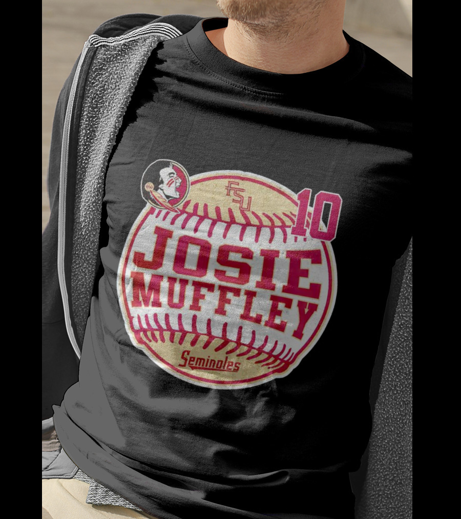 Florida State Seminoles Josie Muffley FSU Softball 10 T-Shirt