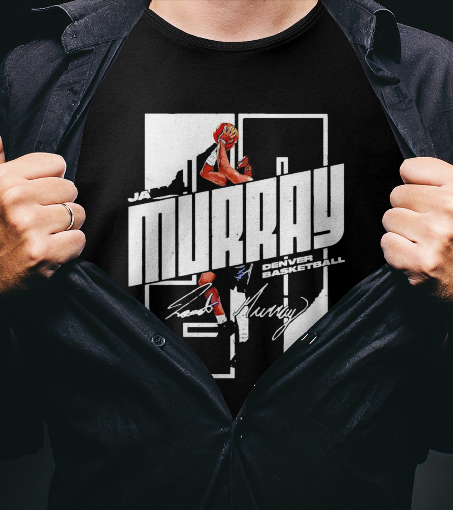 Denver Basketball Jamal Murray Signature NBA Player 27 T-Shirt