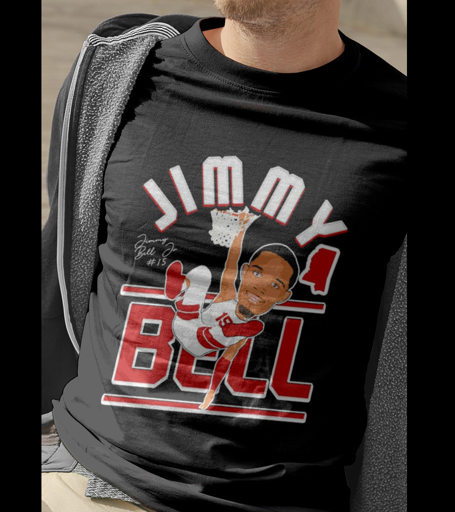 Jimmy Bell Jr. #15 Mississippi State Bulldogs Basketball Dunking T-Shirt