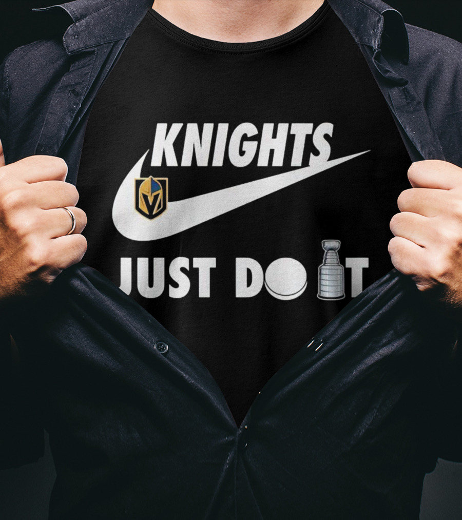 Knights Vegas Golden Hockey Just Do It Cup T-Shirt