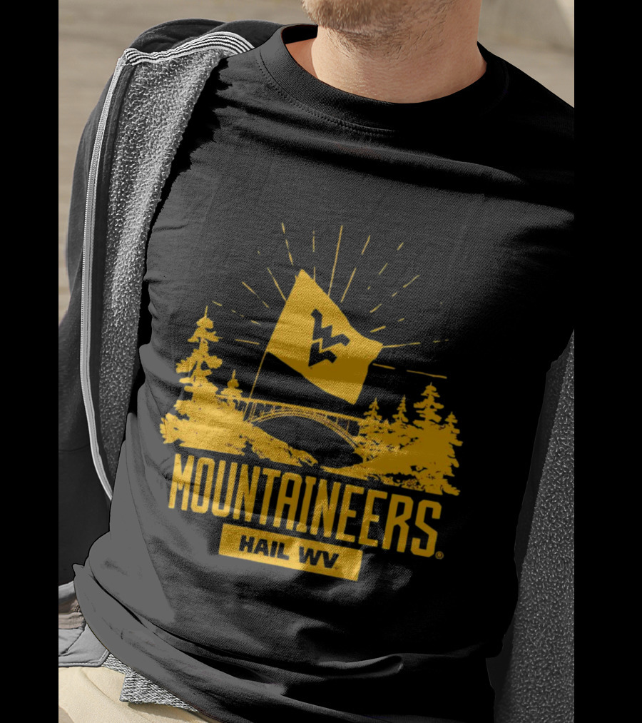 Mountaineers Hail WV West Virginia Colosseum Fan T-Shirt